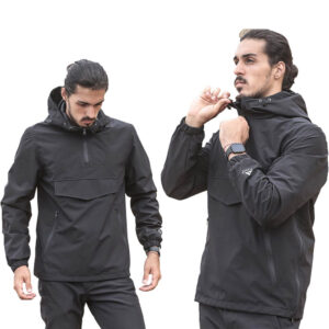 Fiyort FY165 Su Geçirmez Kanguru Yağmurluk Siyah