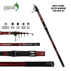 EUROFİSH Max Surf 100-200 Gr Surf Kamışı