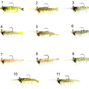 Captain 3049 Magic Shrimp 3D Silikon Karides 76mm 5.5gr Suni Yem