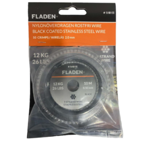 Fladen Çelik Tel Makara 10M-Siyah