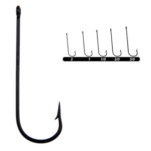 Youvella 1372 Uzun Pala Delikli Lüfer İğnesi 100'lü Kutu Siyah