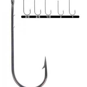 Youvella 1280 Uzun Pala Delikli Lüfer İğnesi 100'lü Kutu Black Nikel