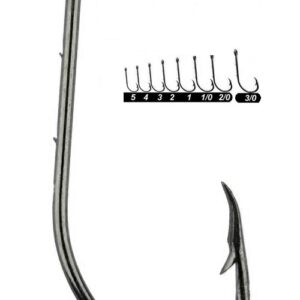 Youvella 1465 Delikli Tırnaklı Papağan Olta İğnesi 100'lü Kutu Black Nikel