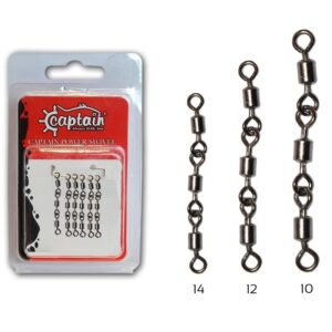 Captain 5110 3 Zincir Rulmanlı Fırdöndü 6'lı Paket Black Nikel