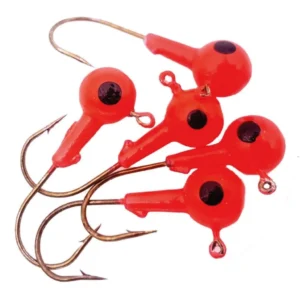 EFFE İğneli Silikon Yem Zokası Kırmızı Siyah LRF Jighead 5ad (5gr)