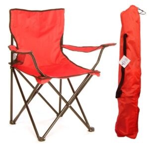 DFT Kollu Katlanır Kamp Sandalyesi Rejisör-KIRMIZI
