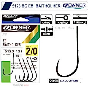 Owner 5123 Ebi Baitholder Black Chrome İğne