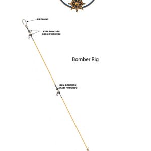 Bomber Surfcasting Takımı – İğnesiz Beden, Kum Boncuklu, Fırdöndülü Beden:0.45 mm PAKETTE 2 ADET